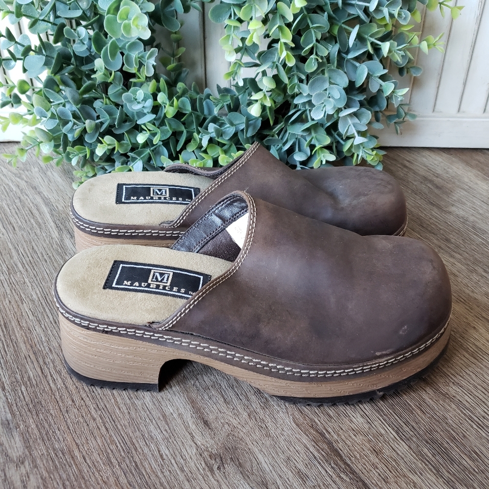 Maurices Brown Platform Clogs - image 2